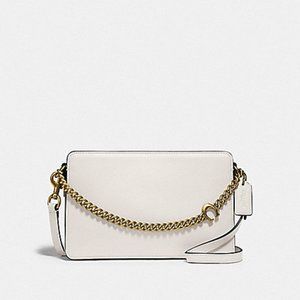 Coach Crossbody Bag 78801 Leather Signature Chalk